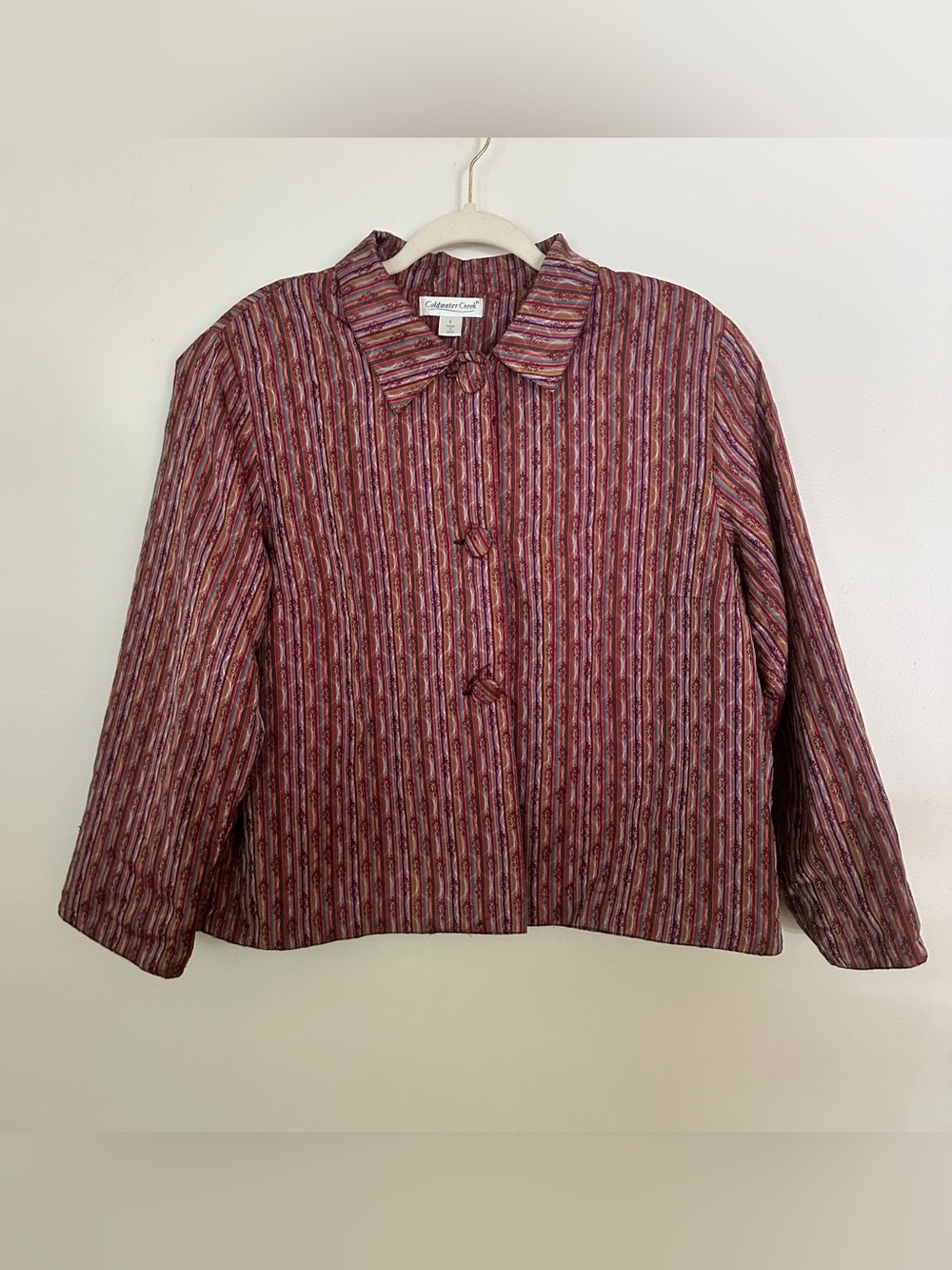 Coldwater Creek Brocade 3 button Blazer